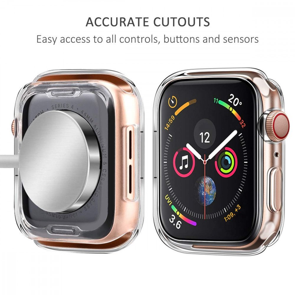 Wholesale Apple Watch Series 6 SE 5 4 Transparent Ultra Thin All Around Bumper Protective Case